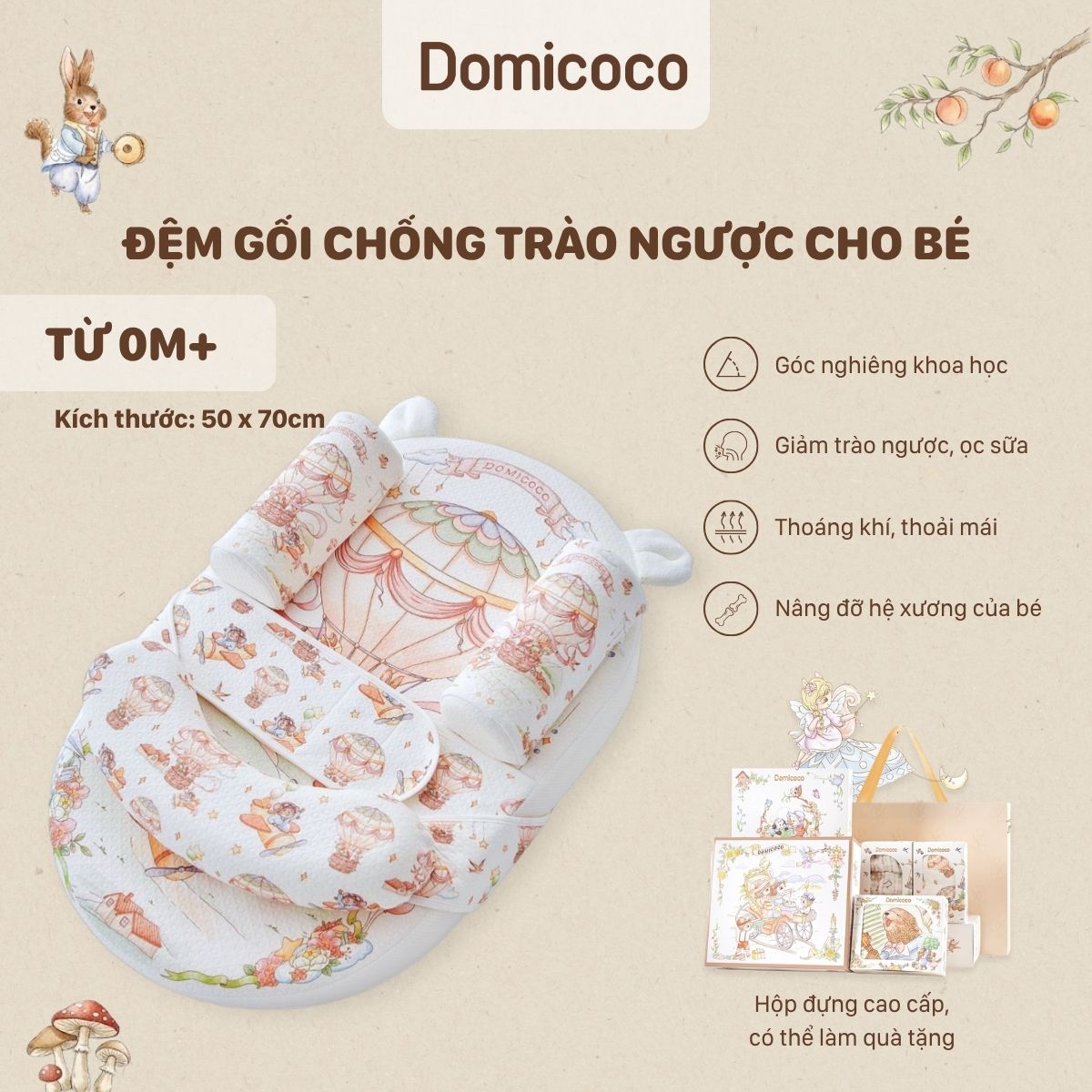 đệm chống trào ngược domicoco