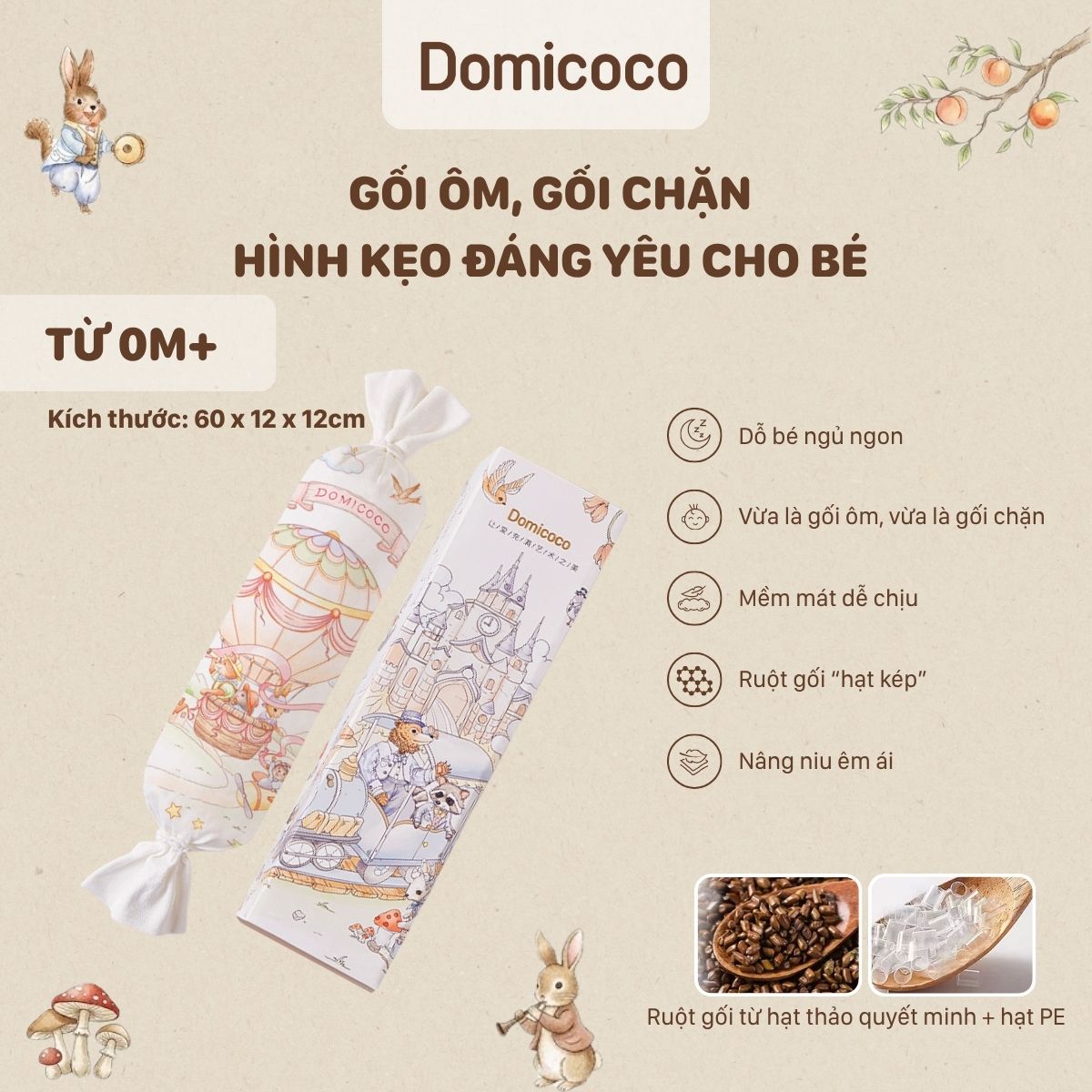 gối ôm domicoco
