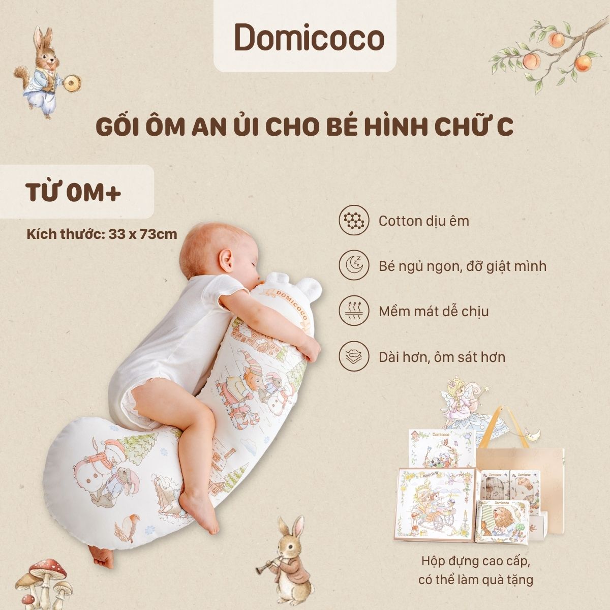 gối ôm domicoco