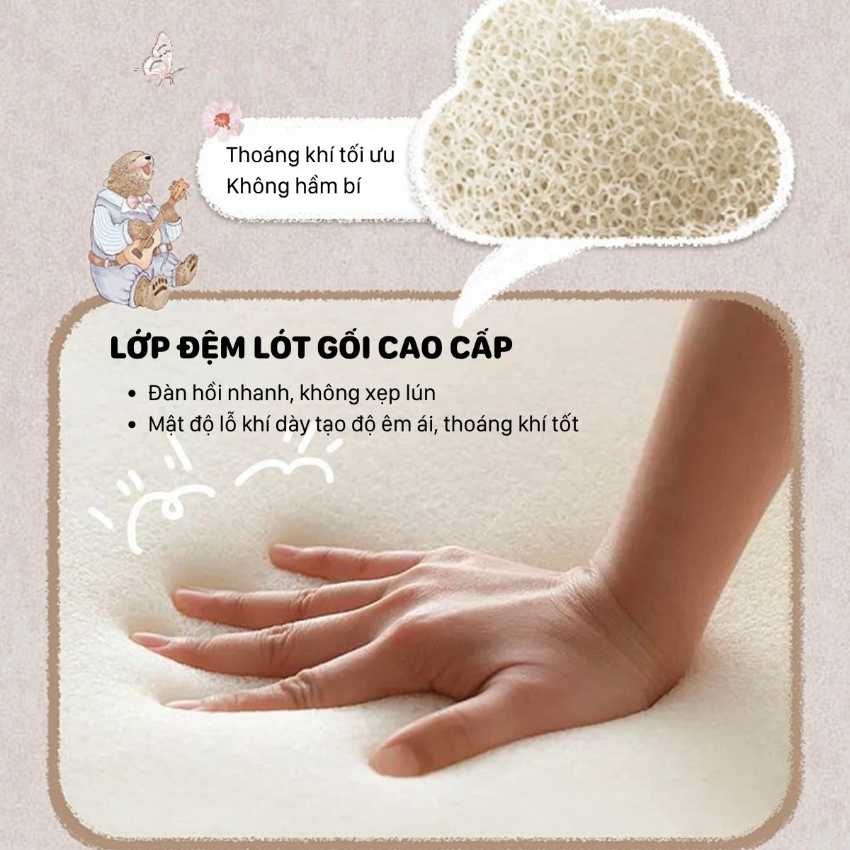 Bộ Gối Ngủ Nghiêng Domicoco Hình Tam Giác - Ảnh 6