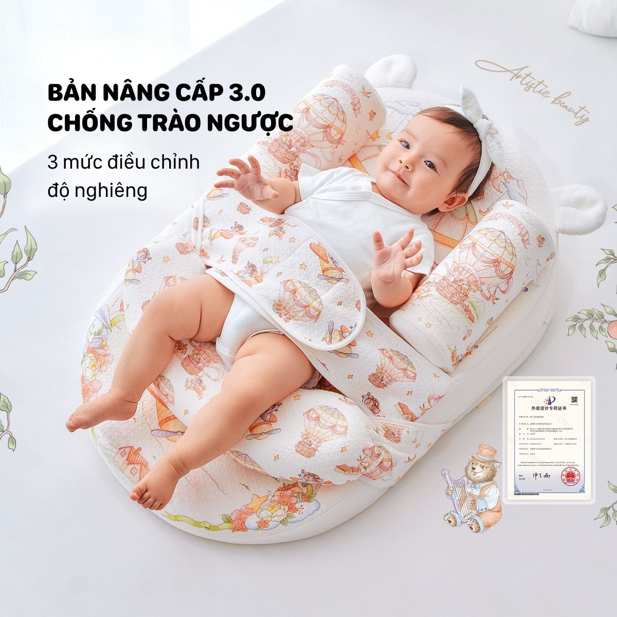 đệm chống trào ngược domicoco