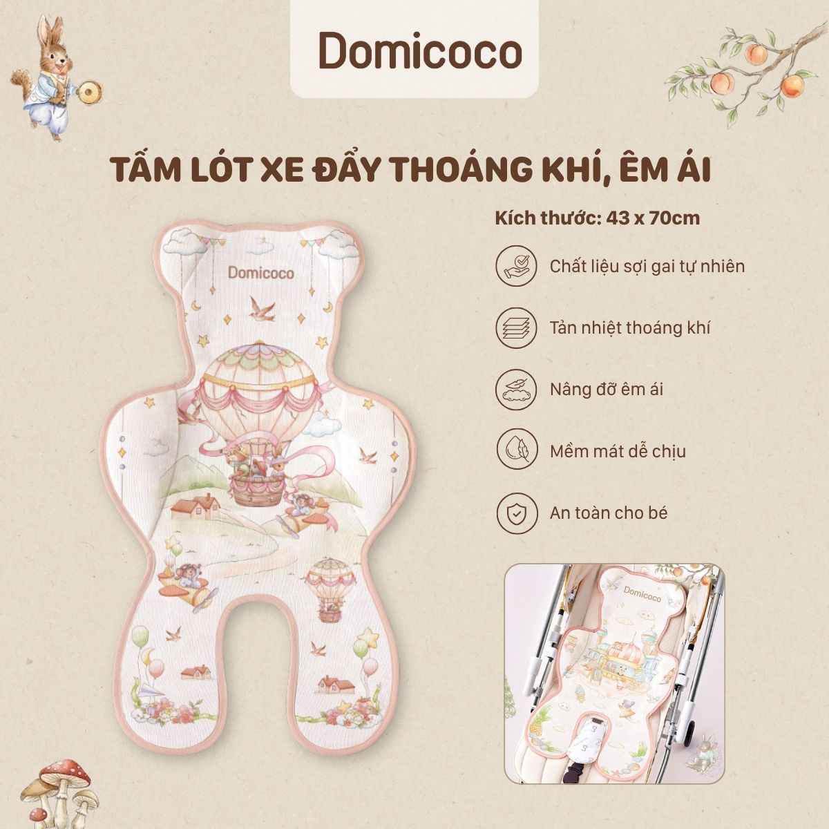 tấm lót xe đẩy