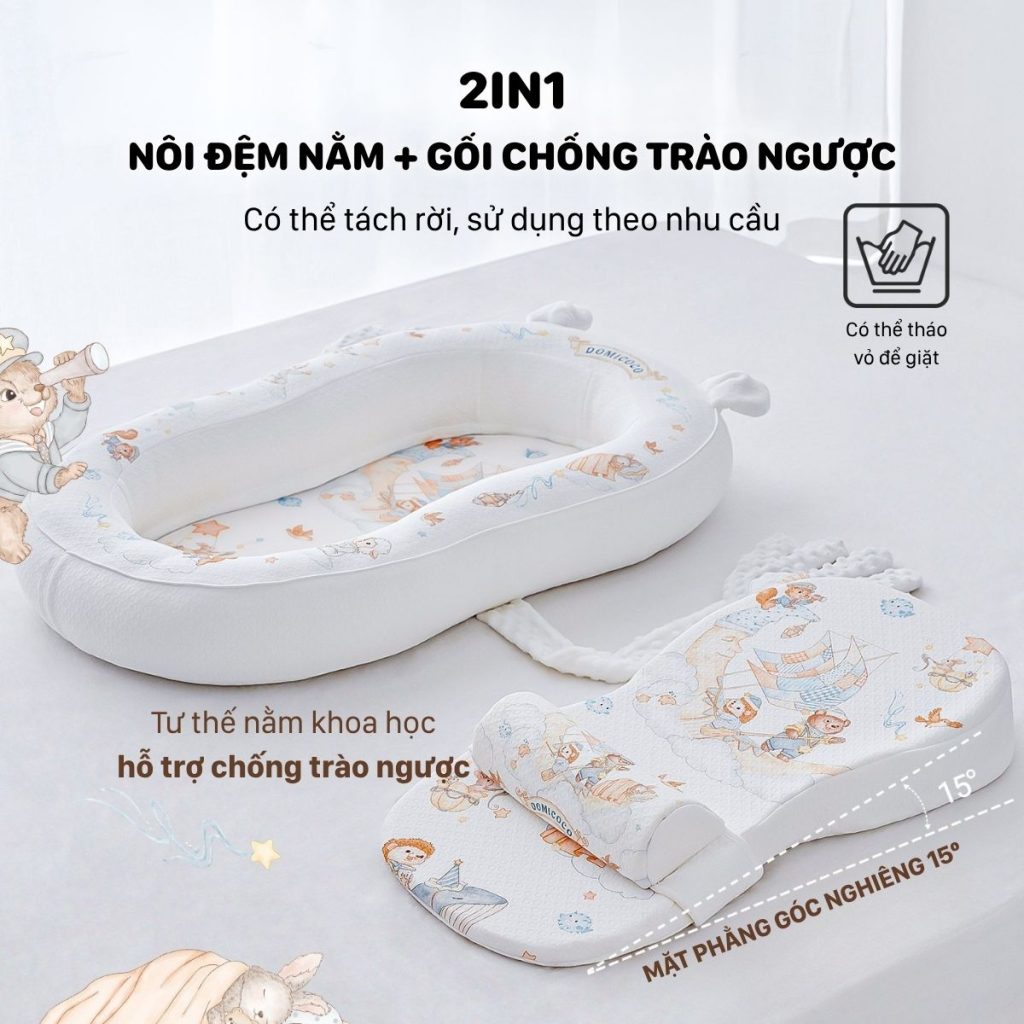 đệm chống trào ngược domicoco